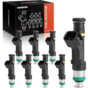 A-Premium Set of 8 Fuel Injectors Compatible with Ford F-150 F150 2007-2008, F-250 Super Duty 2008-2010, F-350 Super Duty 2008-2010 & Lincoln Mark LT 2008, 5.4L, Replace# 7C3Z9F593A
