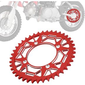 Motorcycle 420 41T Rear Chain Sprocket 76mm CNC for CRF XR SSR Apollo RFZ TaoTao 50 70 90 110 125 140 150 160 170 Chinese Pit Dirt Bike Red