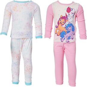 My Little Pony Pajamas Set, 4 Piece Mix and Match Sleepwear, Size 2T