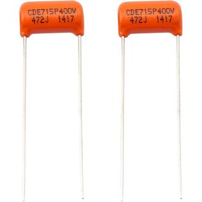 CDE Sprague Orange Drop Capacitors Tone Caps Polypropylene .015uF 715P 153J 200V for Guitar or Bass (Set of 2)