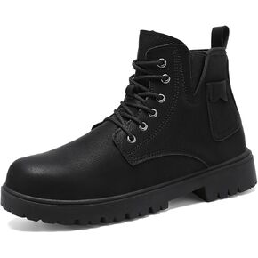 Stylish Men's Ankle Boots, Breathable, Slip-Resistant, Lace-Up, Comfortable Walking Shoes for Outdoor Activities in Spring, Autumn, and Winter - Versatile and Durable Design