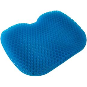 Gel Car Seat Cushion, 3D Honeycomb Grid Car Chair Pad, Breathable Car Seat Pad for Relief Sciatica & Back Coccyx Tailbone Pain, U Shaped Cushion for Wheelchair, Office Chair (Black)