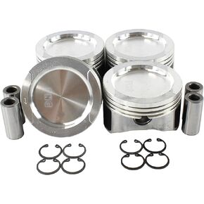DNJ P811 Piston Set for 1998-2006 / Volkswagen/Beetle, Golf, Jetta / 2.0L / SOHC / L4 / 8V / 121cid / AEG, AVH, AZG, BBW, BDC, BEV, BGD