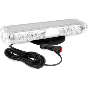 Agrieyes Modular Strobe Light Bar with 38 Flashing Modes, 23 Inch Amber LED Emergency Lights for Vehicles, Beacon Safety Warning Caution Lights for Trucks Tractor Snow Plow Construction