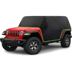 BORDAN Cab Car Cover for Ford Bronco 4 Door, Waterproof Oxford Sunshade Car Cover All Weather Windproof Cover Rain Cover Snow Cover Snowproof Top Full Door Cab Cover for Ford Bronco 2021 2022 2023