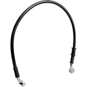 Motorcycle Brake Line, 50cm/19.7" Universal Hydraulic Clutch Oil Pipe, Motocross Stainless Steel Braided Accessories for Bikes Enduro Motocross Street Bikes(Black)