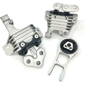 Engine Motor Mount & Transmission Mount 3pcs fit for 2014-2019 Jeep Cherokee 2.4L 2015-2019 Chrysler 200 2.4L Replacement for OE 68418876AB 68164709AF 68190606AF 68164709AG 68418876AA A5847 3380