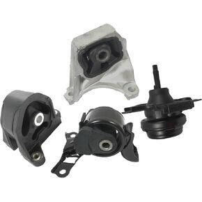 ENA Front Right Rear Engine Motor and Trans Mount Set of 4 Compatible with Honda Acura 2002 2003 2004 2005 2006 Civic Si RSX Type-S 2.0L Manual Replacement for A4549 A4567 A4508 A4528