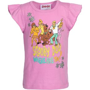 Scooby-Doo Girls T-Shirt Toddler to Big Kid Sizes (3T - 10-12)