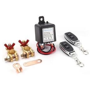 DC12V Remote Battery Disconnect Switch, Car Kill Switch Anti Theft Prevent Battery Drain, High Current Master Battery Disconnect Switch for RV ATV Car Boat, 160ft/48.78m Control