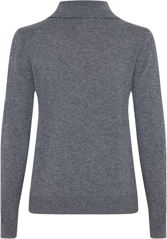 Women's 100% Cashmere Turtleneck Sweater, Classic Fit, Premium Knit Jumper for Autumn, Winter and Spring in Kuwait