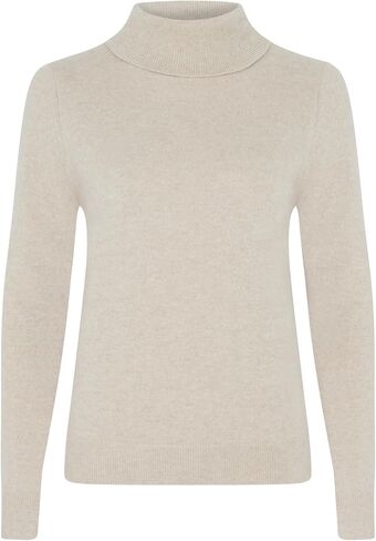 Women's 100% Cashmere Turtleneck Sweater, Classic Fit, Premium Knit Jumper for Autumn, Winter and Spring in Kuwait