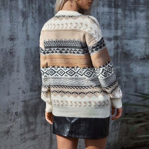 Fall Sweaters for Women 2024 Vintage Oversized Sweater Knit Pullover Tops Hippie Clothes Preppy Aesthetic 90s Grunge Jumper in Kuwait