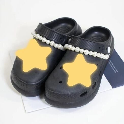 Flower Shoe Charms, Pearl Charms Chains for Girls Women in Saudi Arabia