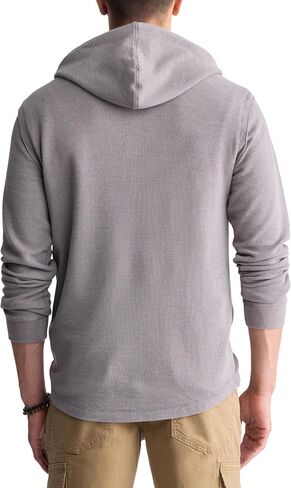 Buffalo David Bitton Men's Long Sleeve Waffle Hoodie in Kuwait