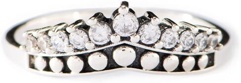 STORYJEWELLERY Best Friend Rings for Women, Friendship Crown Rings for Her, Silver Princess Crown Tiara Rings for Girls, BFF Ring for Besties, Sisters Ring, Gift Jewelry Ring for Best Friends in Saudi Arabia