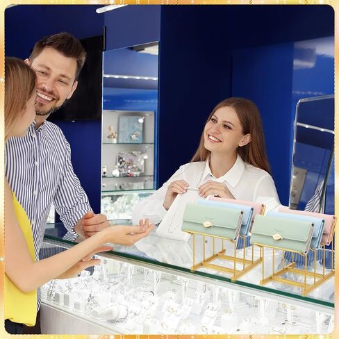 Jetec 2 حزمة 4 طبقة محفظة عرض الرف المعادن مخلب محفظة عرض موقف حقيبة يد المحفظة المنظم لخزانة مخلب حامل الناهض محفظة حامل حامل لبوتيك المنزل لوازم متجر البيع بالتجزئة، الذهب in Saudi Arabia