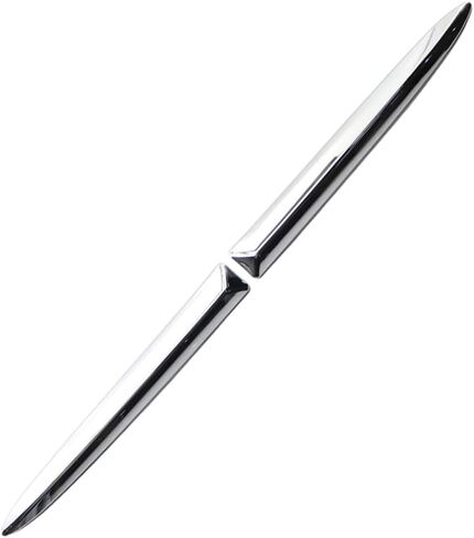 Front Bumper Upper Chrome Trim Strips Pair Driver/Passenger Side, 735455041 735455042 Left and Right, 2007-2015 Compatible with Fiat 500, Carbon Fiber Black in Saudi Arabia