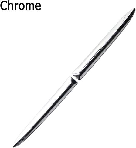 Front Bumper Upper Chrome Trim Strips Pair Driver/Passenger Side, 735455041 735455042 Left and Right, 2007-2015 Compatible with Fiat 500, Carbon Fiber Black in Saudi Arabia