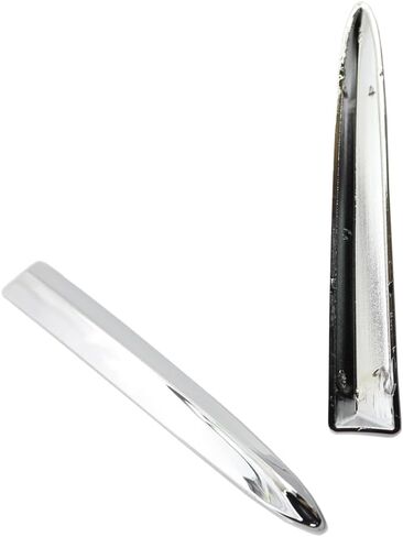 Front Bumper Upper Chrome Trim Strips Pair Driver/Passenger Side, 735455041 735455042 Left and Right, 2007-2015 Compatible with Fiat 500, Carbon Fiber Black in Saudi Arabia
