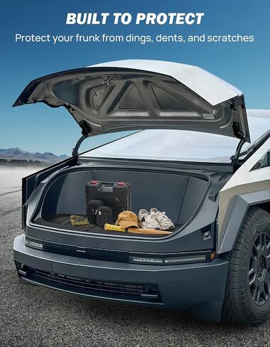 JOYTUTUS Sub Trunk Mat Compatible with Cybertruck 2024 2023 TPE Trunk Lower Bed Storage Mat All Weather Rear Lower Cargo Liner Cybertruck Accessories in Saudi Arabia