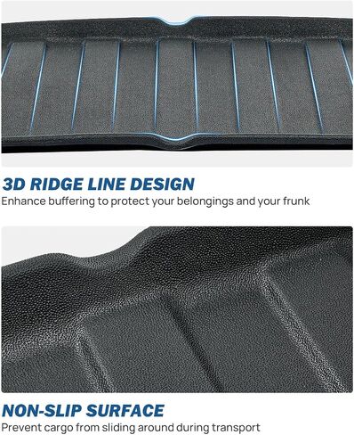 JOYTUTUS Sub Trunk Mat Compatible with Cybertruck 2024 2023 TPE Trunk Lower Bed Storage Mat All Weather Rear Lower Cargo Liner Cybertruck Accessories in Saudi Arabia