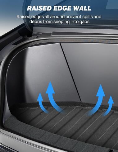 JOYTUTUS Sub Trunk Mat Compatible with Cybertruck 2024 2023 TPE Trunk Lower Bed Storage Mat All Weather Rear Lower Cargo Liner Cybertruck Accessories in Saudi Arabia