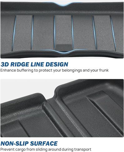 JOYTUTUS Sub Trunk Mat Compatible with Cybertruck 2024 2023 TPE Trunk Lower Bed Storage Mat All Weather Rear Lower Cargo Liner Cybertruck Accessories in Saudi Arabia