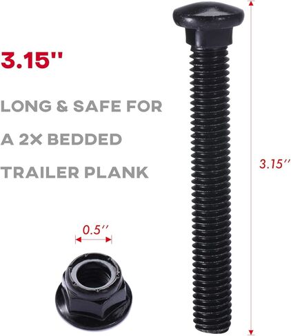 1/2'' Trailer D Rings for Trailers Truck Bed Hooks, Heavy Duty Bolt On Forged Truck Tie Downs & Anchors Rated 12000Lbs Break Strength (Pack of 4) in Saudi Arabia