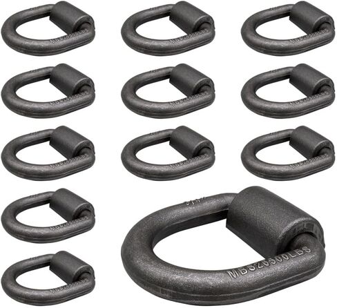 Mytee Products (12 Pack) 3/4" Heavy Duty Weld-On Forged D Ring 26,500Lbs in Saudi Arabia