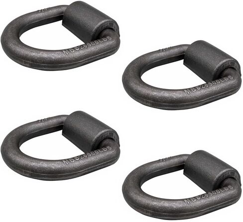 Mytee Products (12 Pack) 3/4" Heavy Duty Weld-On Forged D Ring 26,500Lbs in Saudi Arabia
