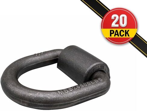Mytee Products (12 Pack) 3/4" Heavy Duty Weld-On Forged D Ring 26,500Lbs in Saudi Arabia