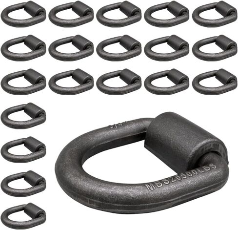 Mytee Products (12 Pack) 3/4" Heavy Duty Weld-On Forged D Ring 26,500Lbs in Saudi Arabia
