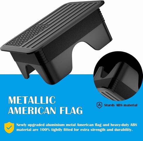 Ram 1500 American Flag Stake Pocket Covers, Rear Truck Bed Rail Stake Pocket Cover Compatible with 2019 2020 2021 2022 2023 2024 2025 Dodge Ram 1500 2500 Accessories(Set of 2,Black) in Saudi Arabia