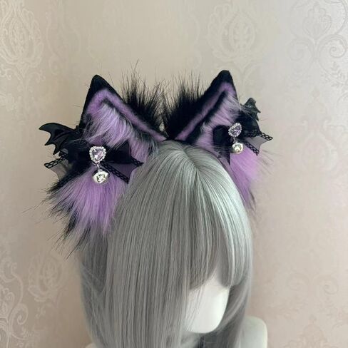 Cat Cosplay Ears Cat Ears Headbands Clips Accessories Punk Gothic Cross NEW01-ALL in Saudi Arabia