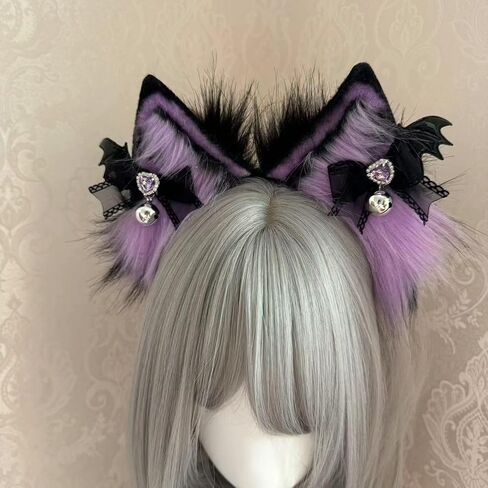 Cat Cosplay Ears Cat Ears Headbands Clips Accessories Punk Gothic Cross NEW01-ALL in Saudi Arabia