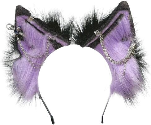 Cat Cosplay Ears Cat Ears Headbands Clips Accessories Punk Gothic Cross NEW01-ALL in Saudi Arabia