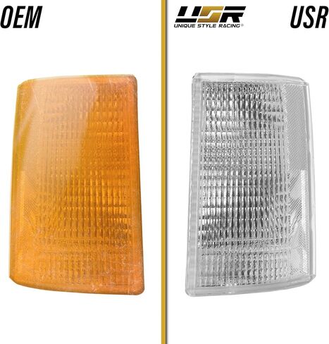 USR 85-94 Astro Van Corner Light - زوج مصابيح زاوية شفافة (يسار + يمين) - متوافق مع 1985-1994 شيفروليه تشيفي أستروفان/جي إم سي سفاري فان جميع الموديلات/الزخارف (أضواء الزاوية الواضحة) in Saudi Arabia