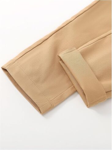 WDIRARA Boy's Elastic Waist Straight Leg Pants Casual Pull on Trousers with Pockets in Saudi Arabia