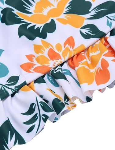 ملابس سباحة بيكيني للشاطئ من Arshiner قطعتين ملابس سباحة بطباعة زهور لعمر 4-15 سنة in Kuwait