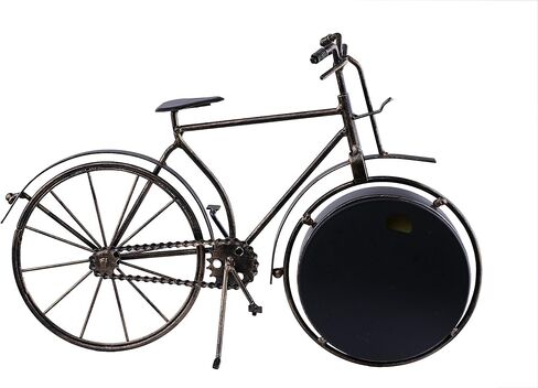 Berry President Antique Crafts Retro Vintage Style Bicycle Desk & Shelf Clock Modern Home Office Decoration Tabletop Display Ornament (Brown) in Kuwait