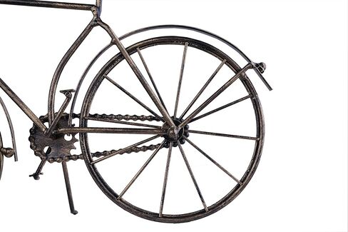 Berry President Antique Crafts Retro Vintage Style Bicycle Desk & Shelf Clock Modern Home Office Decoration Tabletop Display Ornament (Brown) in Kuwait