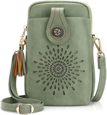 APHISON Small Crossbody Bags for Women, Lightweight Vegan Leather Cell Phone Purse, Cute Purses with Tassels in Kuwait