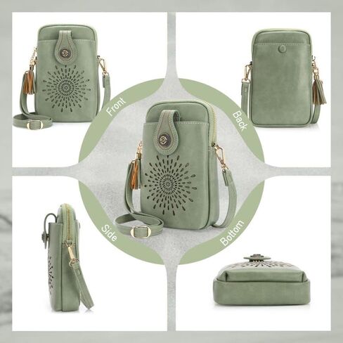 APHISON Small Crossbody Bags for Women, Lightweight Vegan Leather Cell Phone Purse, Cute Purses with Tassels in Kuwait