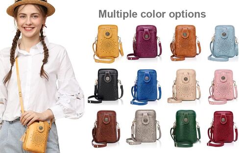 APHISON Small Crossbody Bags for Women, Lightweight Vegan Leather Cell Phone Purse, Cute Purses with Tassels in Kuwait