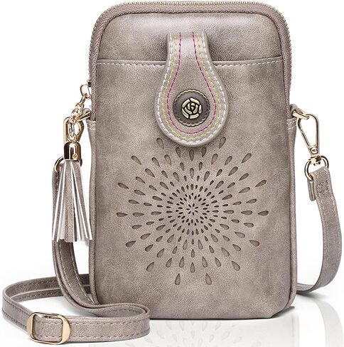 APHISON Small Crossbody Bags for Women, Lightweight Vegan Leather Cell Phone Purse, Cute Purses with Tassels in Kuwait