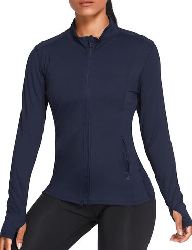 PINSPARK Women's Track Jackets Breathable Running Jacket Zip Up Sportswear Slim Fit Workout Tops in Saudi Arabia