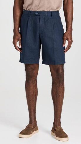 شورت كتان بطيات للرجال من Club Monaco مقاس 9.5 بوصة in Kuwait