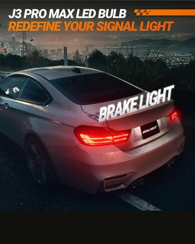 SEALIGHT 3157 LED Bulb Switchback ثنائي اللون، 3156 مصباح LED مع مروحة توربو، 30 وات 3200LM كهرمان لميض إشارة الانعطاف، أبيض لضوء الجري أثناء النهار، مضاد للفلاش المفرط، حزمة من 2 in Kuwait