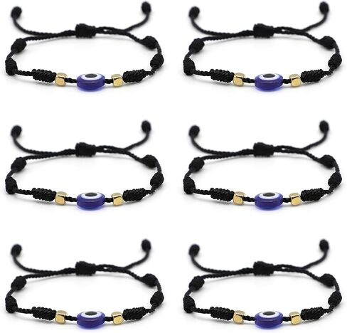 Evil Eye 7 Knot Lucky Bracelets Adjustable Red String Amulet for Women Men in Kuwait